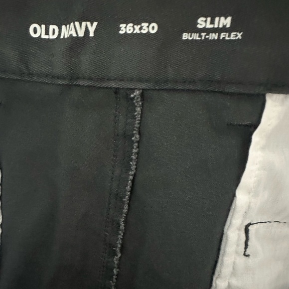 NWT Old Navy Mens Gray Slim Pants Built-In Flex Size 36x30 Flat Front - Picture 5 of 9